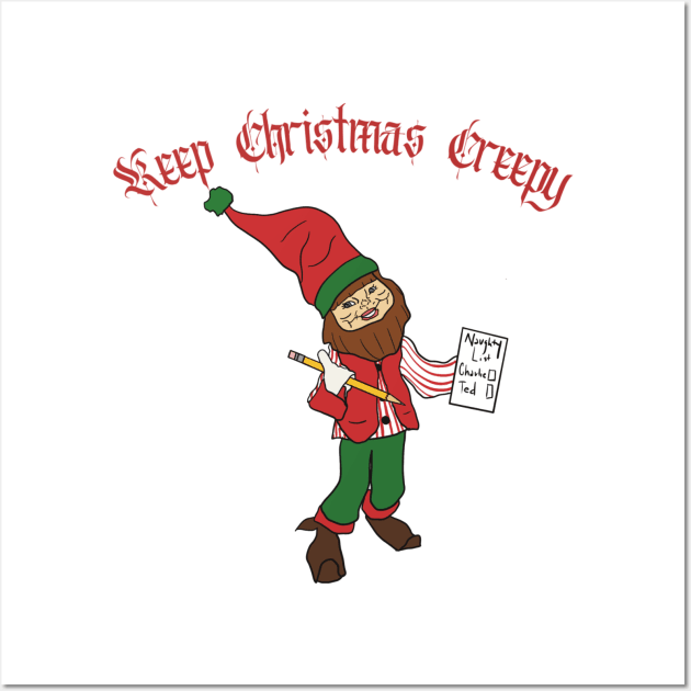 Keep Christmas Creepy Wall Art by Shea Klein